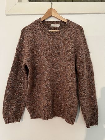 Damen Pullover Cream, bunt meliert, Grösse S