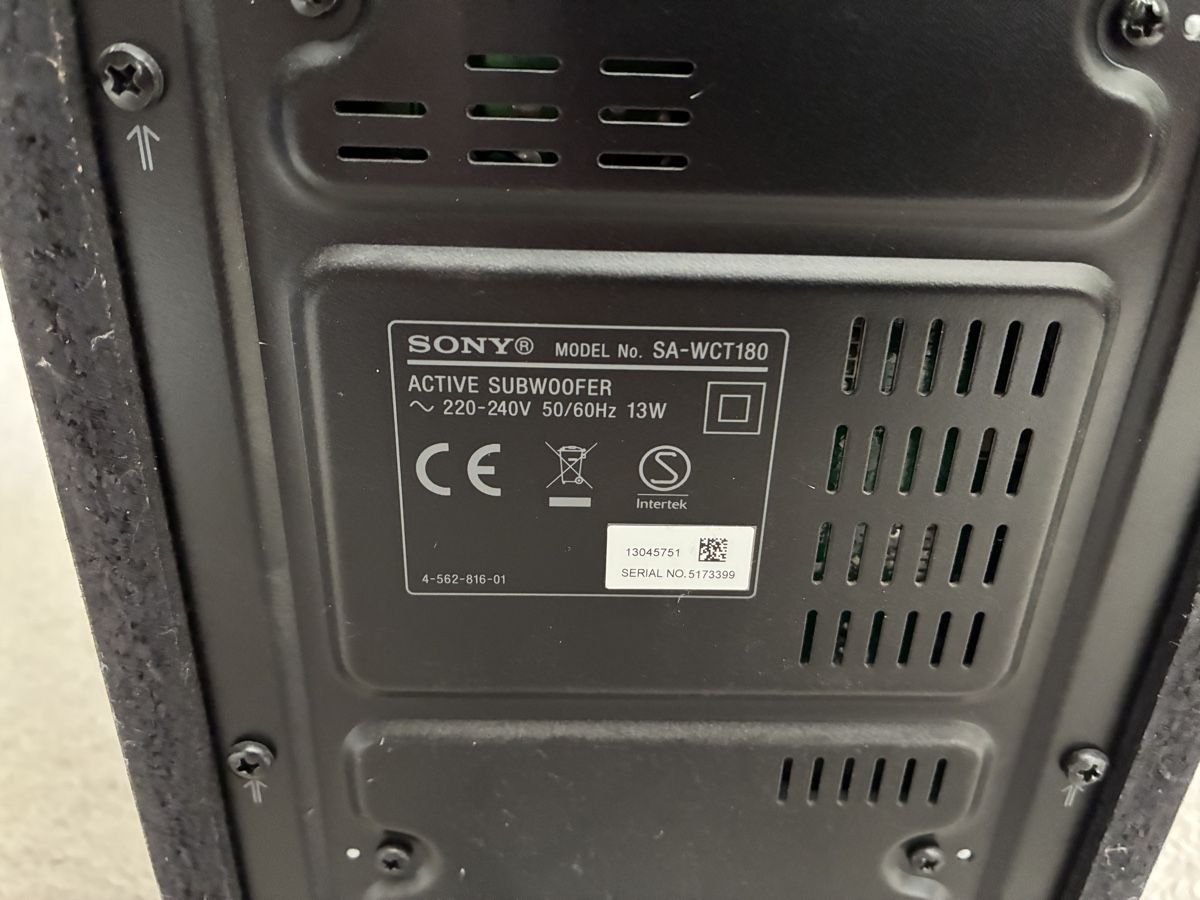 Sony Casse acustiche: Barre son Sony SA-CT180 – Usato da Colombier NE venduto da Etifloyd2 2