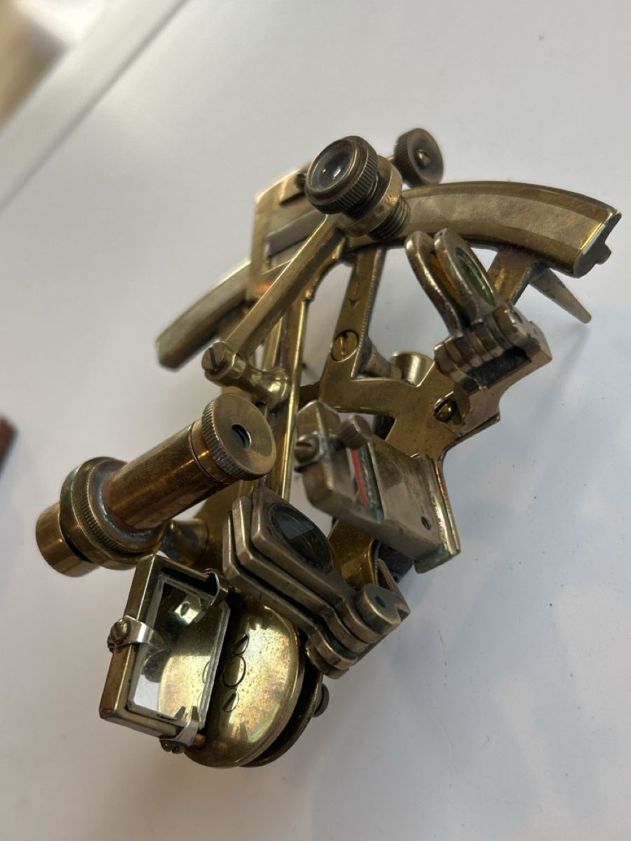 Misurare: Sextant aus Messing mit Lederetui (2I2) – Usato da Neuenhof venduto da 123-Allerlei 6