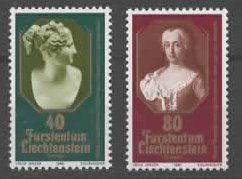 Liechtenstein 1980 Esterhazy und Maria Th. Nr. 673- 675 **