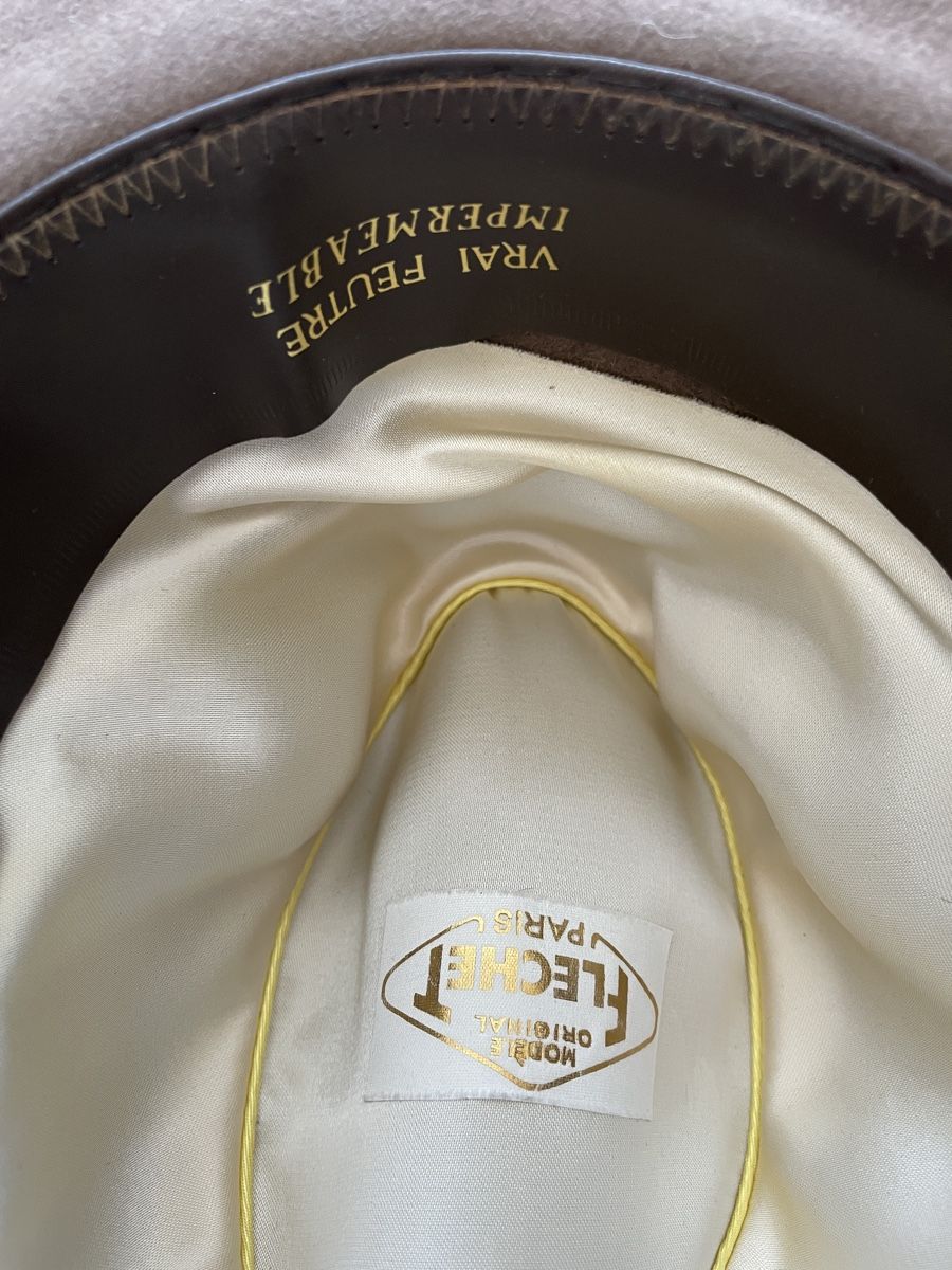 Hüte, Mützen & Caps: Vintage Fedora Hat Flechet Paris Brown – Gebraucht aus Neuchatel von shi_9fzw 8