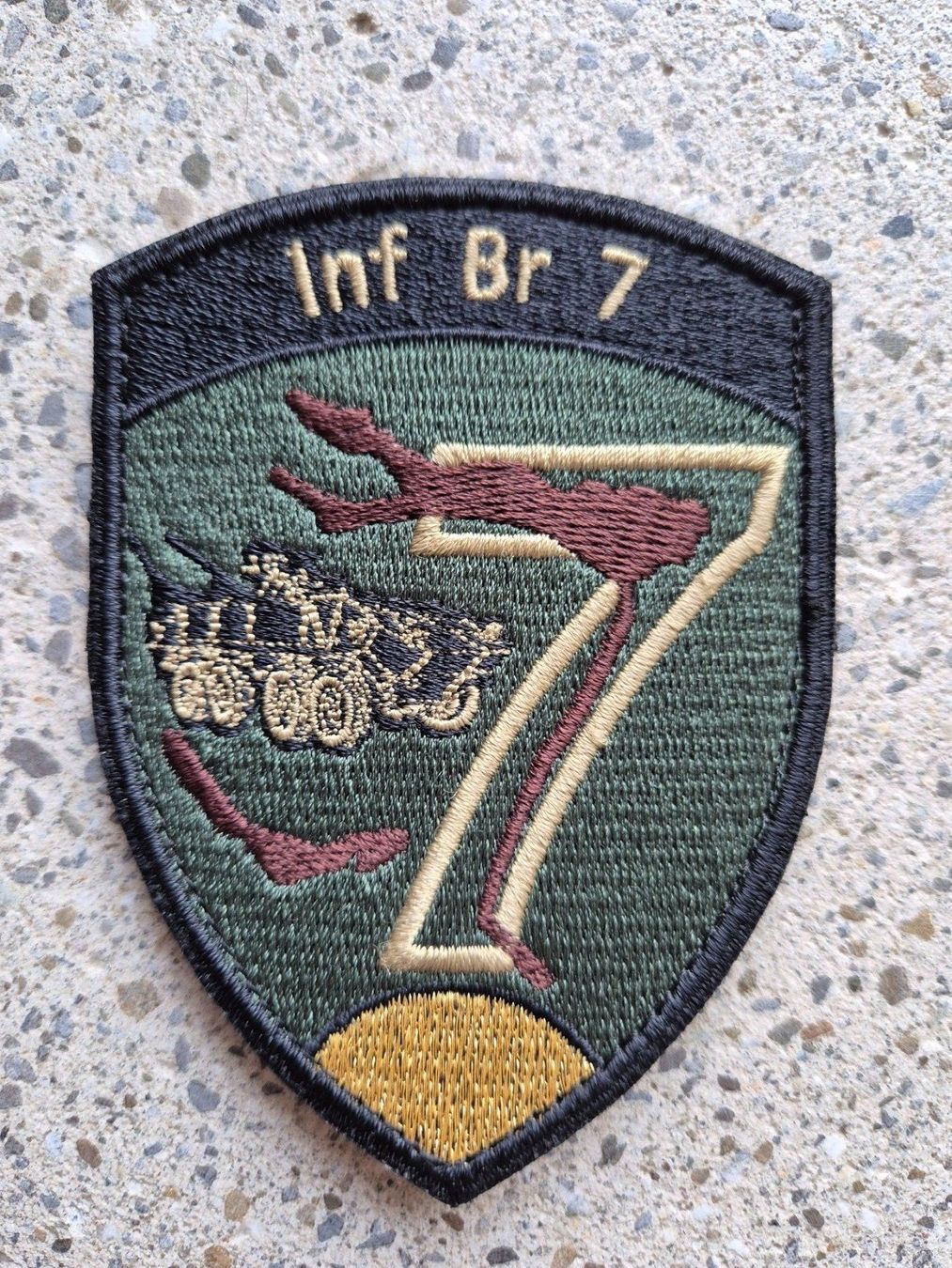 Schweizer Armee Placchette & Badge: *** Badge Inf Br 7 mit klett *** – Nuovo (secondo la descrizione) da Riedholz venduto da fr_sIruP