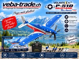 Volantex P-51D Mustang Miss America, Spw 400mm, RTF
