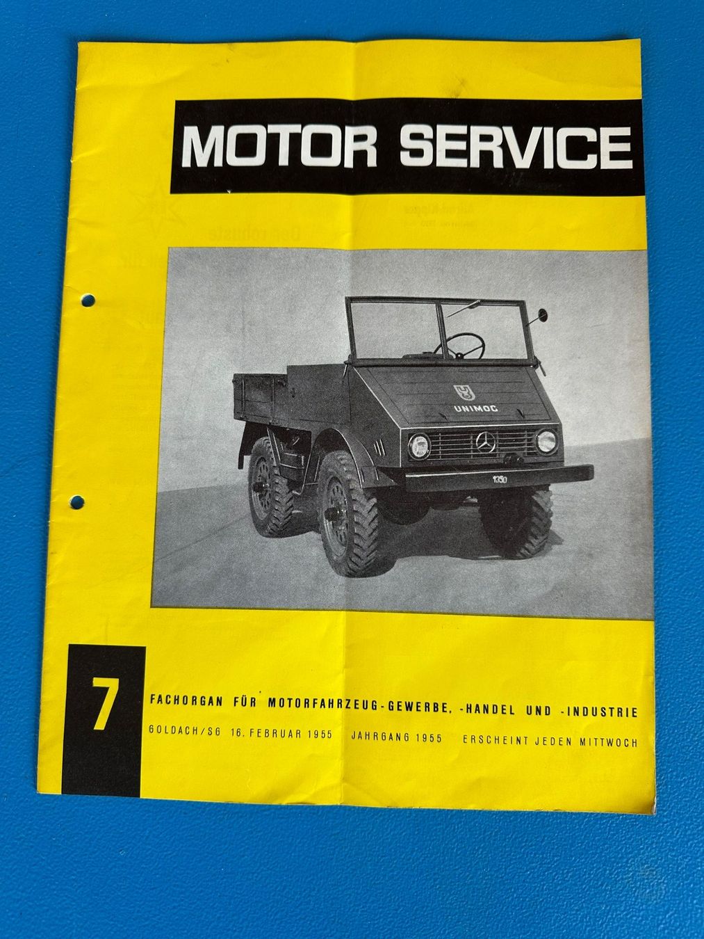 Revues & Magazines: Heft  Motor  Service  Unimog  1955 – D'occasion à Boswil par pavo1