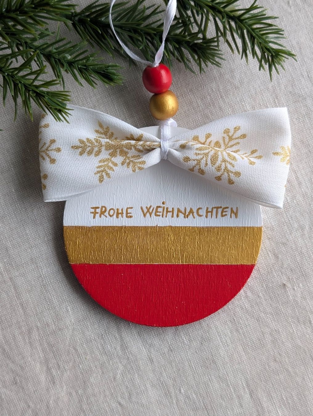 Tutte le decorazioni: Handbemalter Holz Anhänger Baumschmuck Set – Nuovo e nell'imballaggio originale da Winterthur venduto da LaVieColor 5
