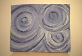 Künstlerisches Gemälde "Blue Dreams"