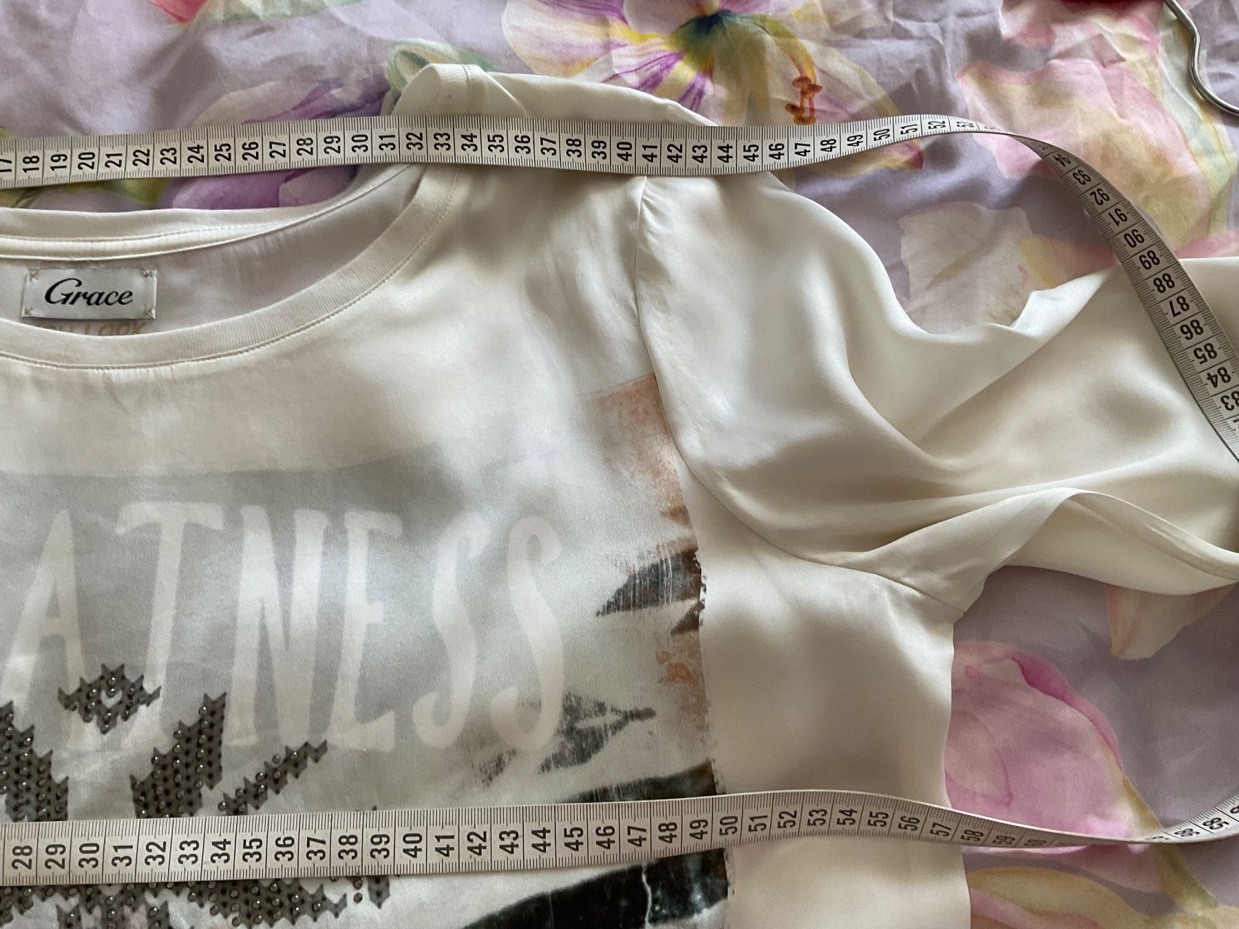Grace Camicette: GRACE 100% Seiden Bluse Gr L ecrue – Usato da Urdorf venduto da alda02 6