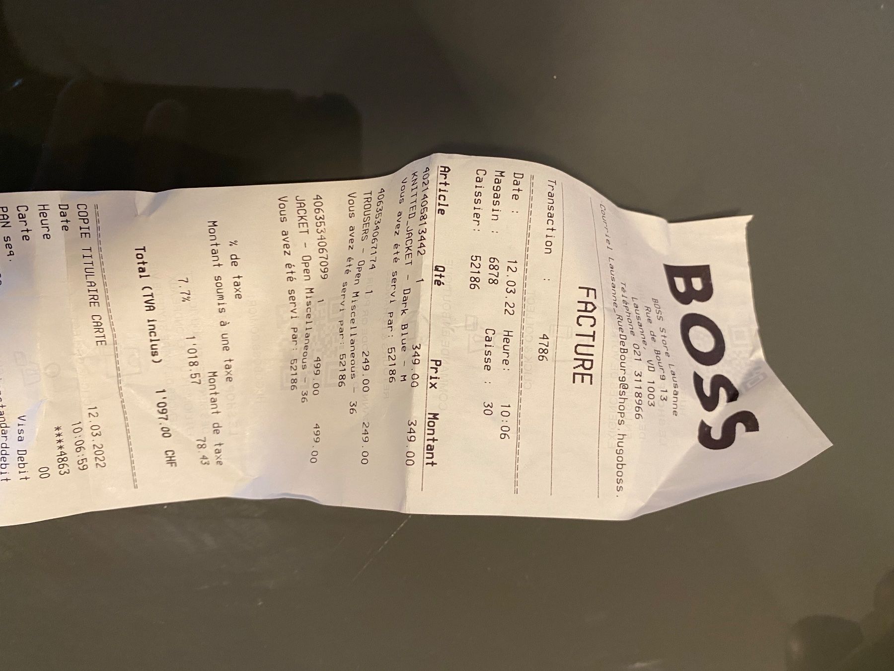 Ensembles & Tailleurs: Tailleur Hugo Boss – Neuf avec emballage d'origine à Lausanne par bab_s576 6