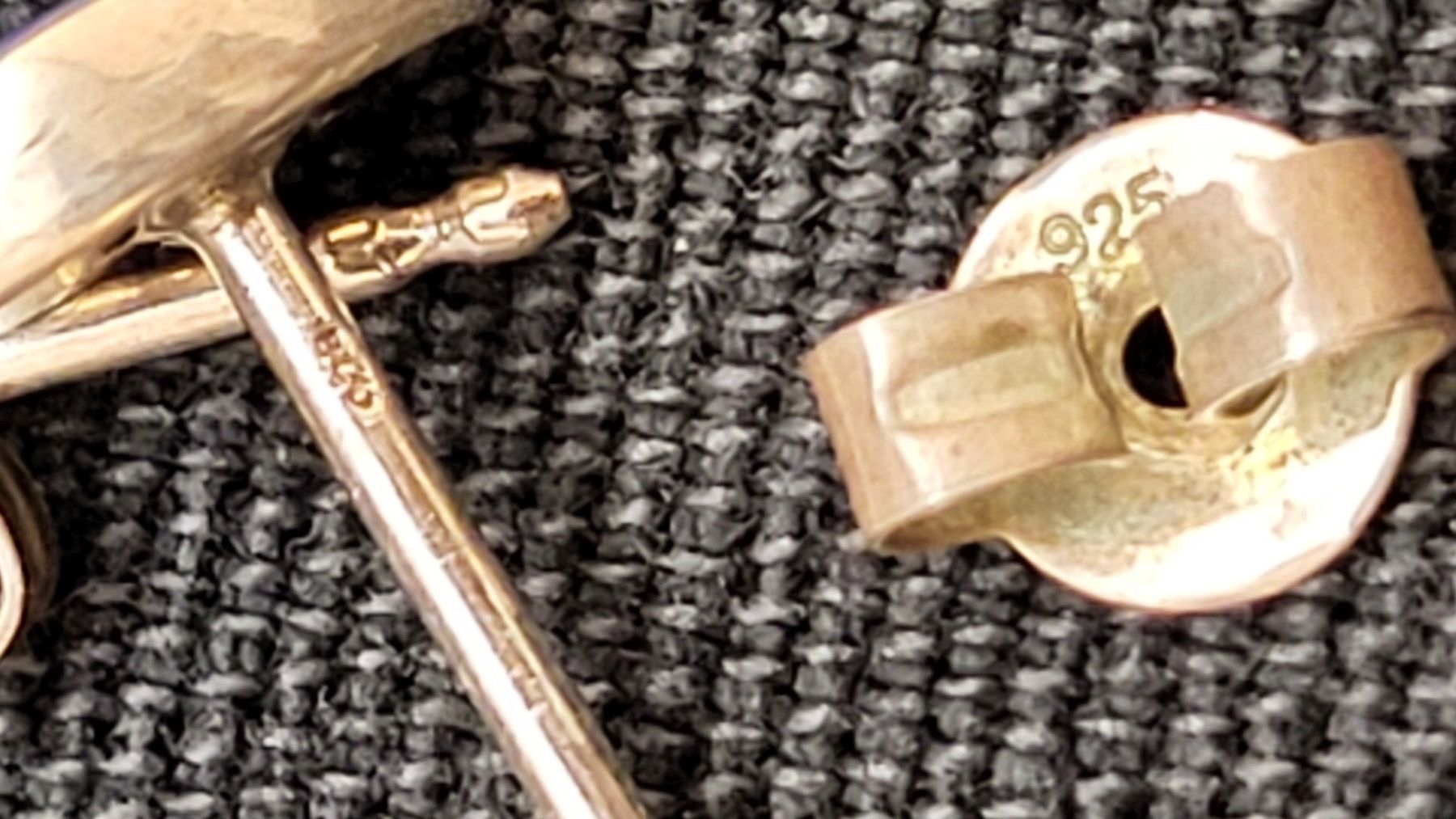 Boucles d'oreille: Silber-Ohrstecker mit Opal – D'occasion à Basel par spinne02 5