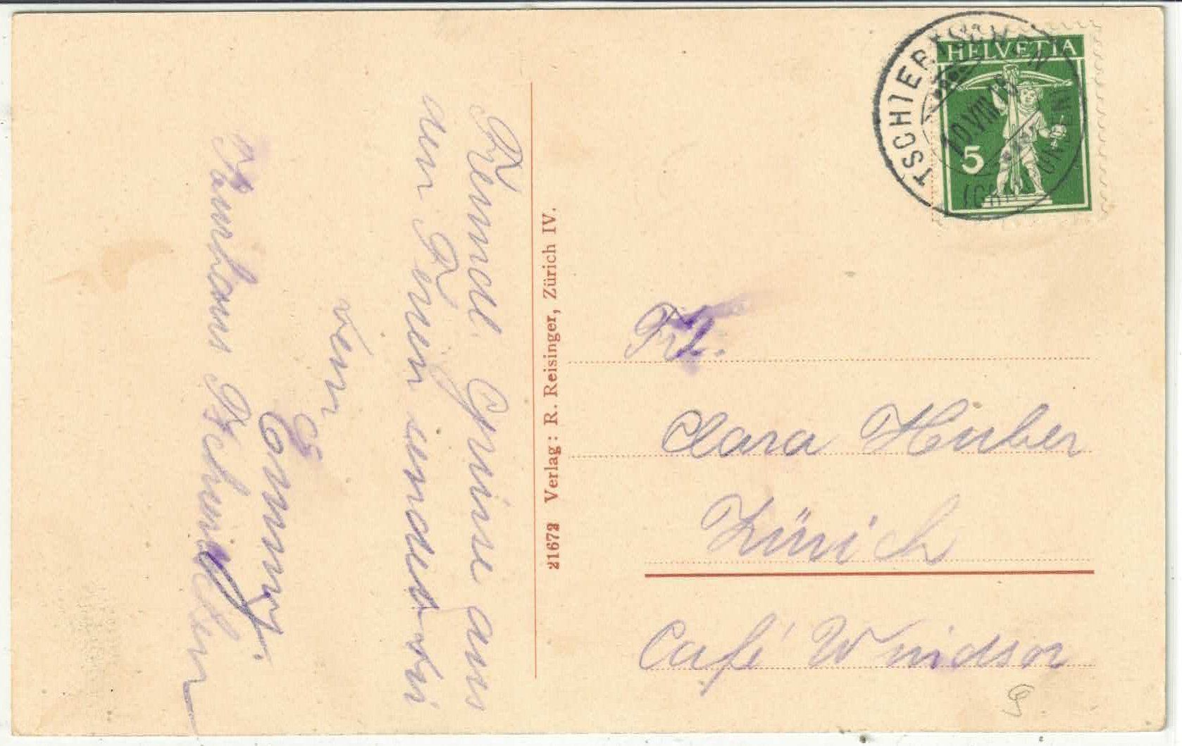 Cartoline postali: Tschiertschen - Rungespines – Usato da Ettingen venduto da Kartenplanet 1