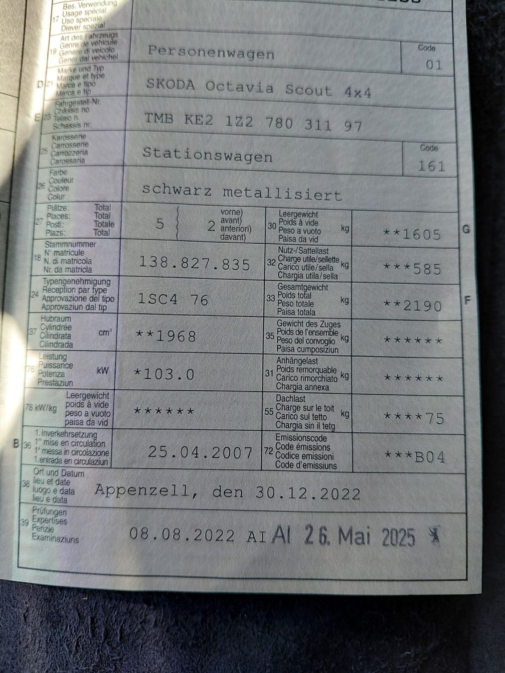 Skoda Automobili: Skoda Octavia Scout 4x4 – Usato da Oberegg venduto da A-Z.Handel.Loehrer 8