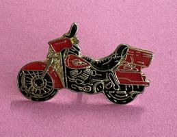 Motorrad Pin Anstecker Rot/Schwarz - Sammlerstück!
