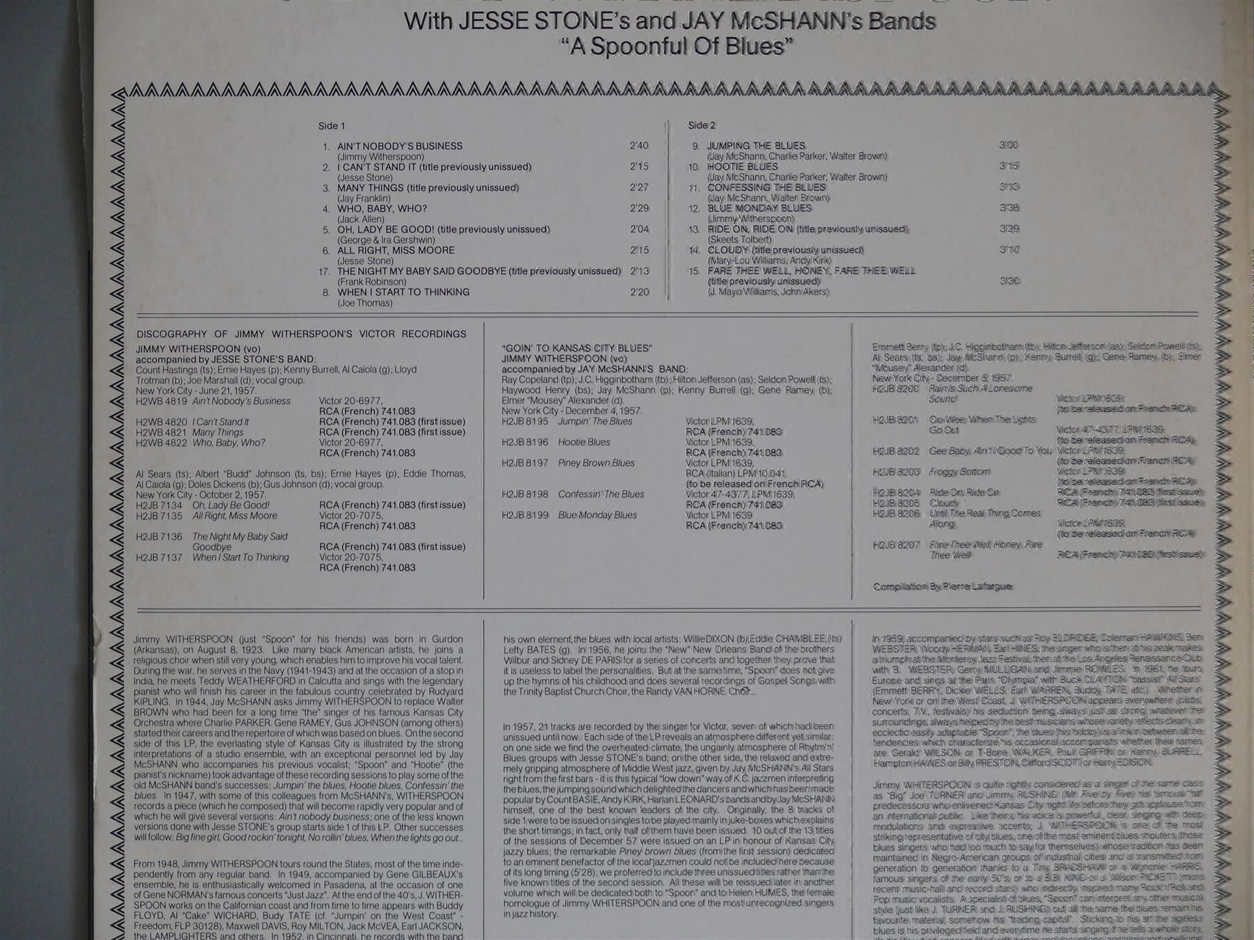 Dischi in vinile: Jimmy Witherspoon – Usato da Scherzingen venduto da packtesan 2