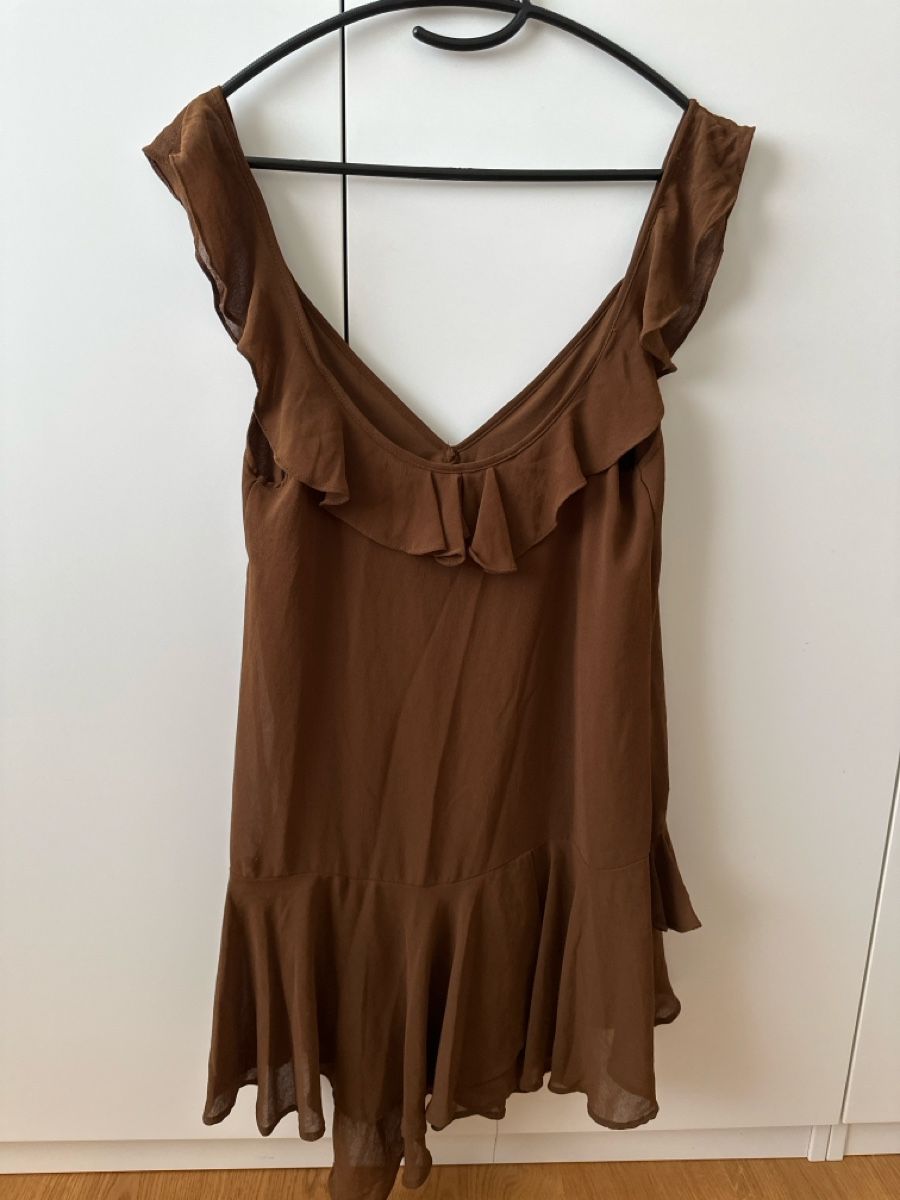 Zara Kleider: Sommerkleid braun Grösse 34 – Gebraucht aus Zofingen von kat_gbm9 1