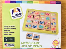 Boikido Holz Memo Spiel Gedächtnistraining Tiere Insekten