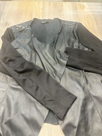 Janina Lederjacke Kunstleder Gr. 46 schwarz