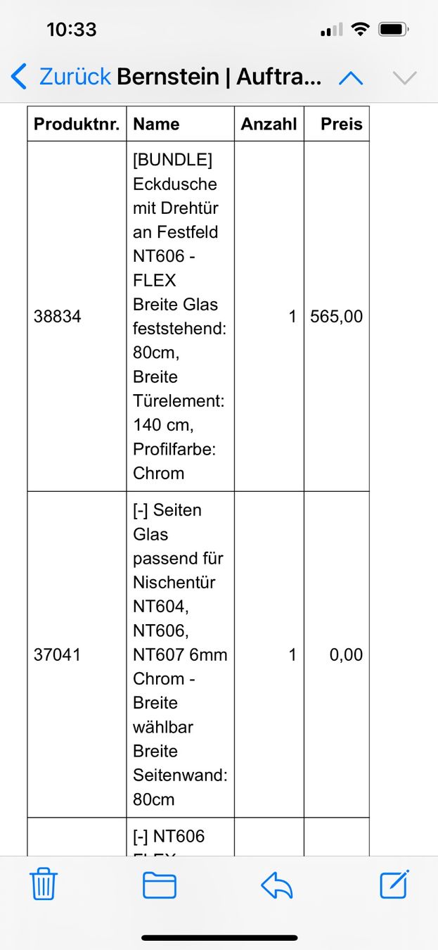 Douches: Bernstein Eckdusche NT606 mit Drehtür – Neuf (Voir description) à Emmen par Carbru 4