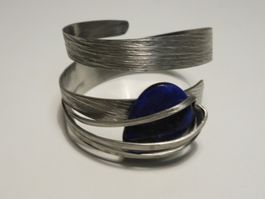 Armreif mit Lapislazuli -  Armspange Lapislazuli ist 6 x 7