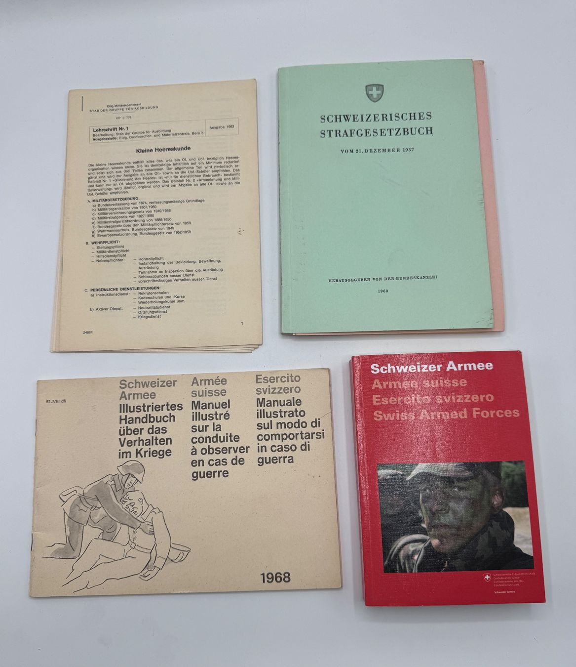 Bücher: Schweizer Armee Bücher Konvolut – Gebraucht aus Sachseln von BONATI01