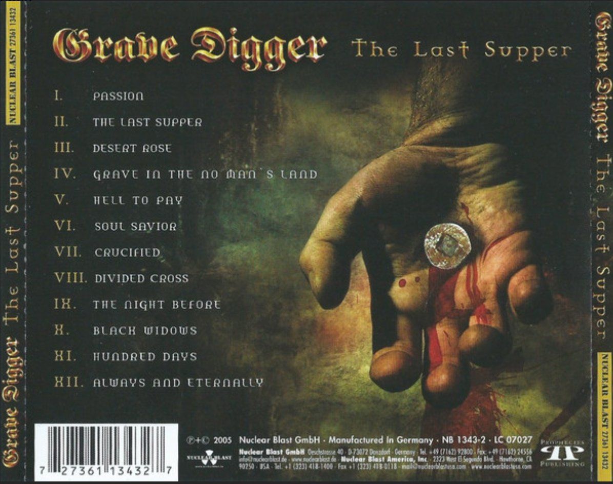 CD: Grave Digger - The Last Supper – Usato da Brunnen venduto da Barfly5 1