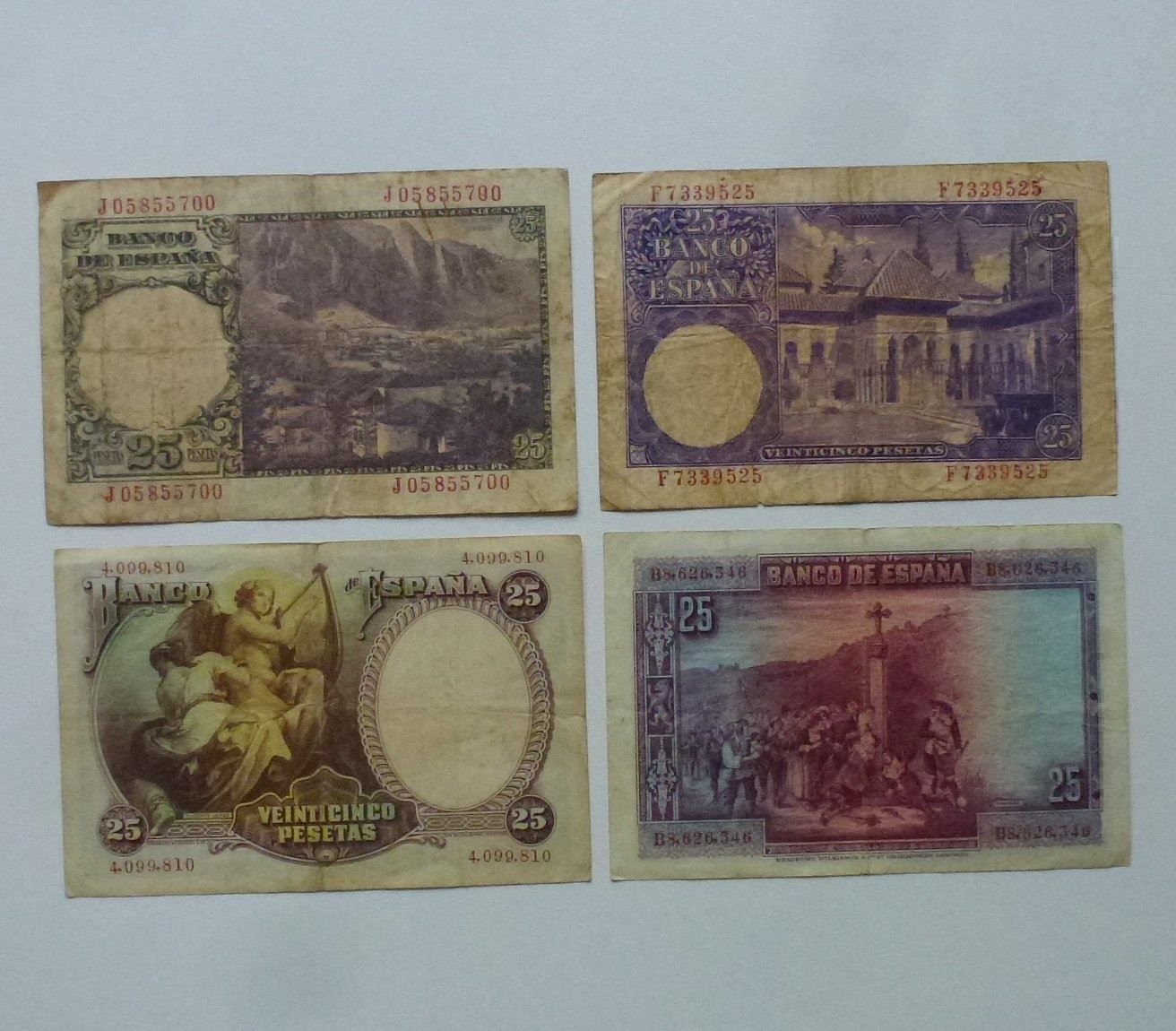 Banknoten: Spanien ++ Lot 12 gebrauchte Banknoten – Gebraucht aus Walkringen von Casablanca777 4