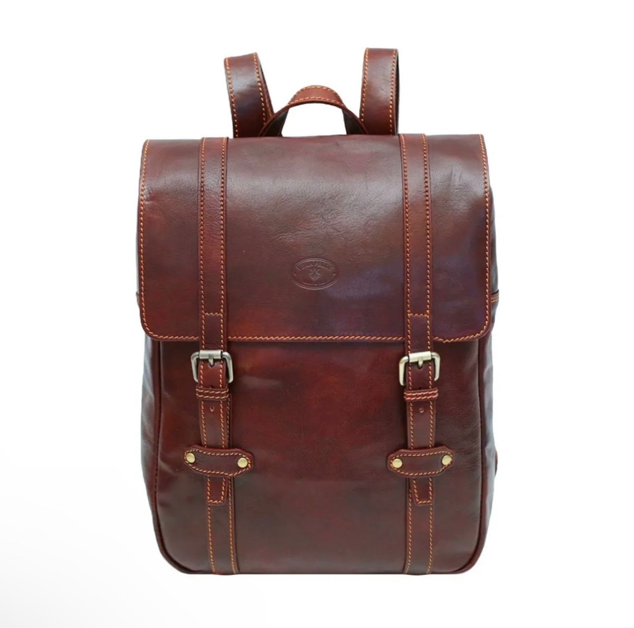 Zaini: Lederrucksack Fiorentino - Farbe: Braun – Nuovo e nell'imballaggio originale da Wittenbach venduto da WWW.DRILUBAGS.CH