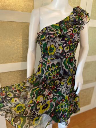 ARMANI EXCHANGE silk chiffon dress
