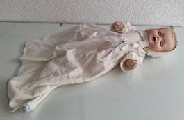 Antike Babypuppe Körper aus Pappmache, Schlafaugen...