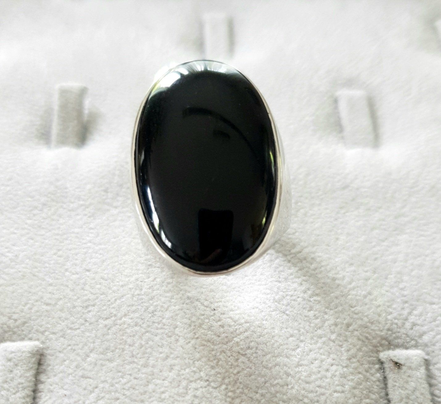 Ringe: Silberring 925 mit grossem Onyx-Cabochon - Modern & Edel – Neu und originalverpackt aus Uetikon am See von Coralreef 3