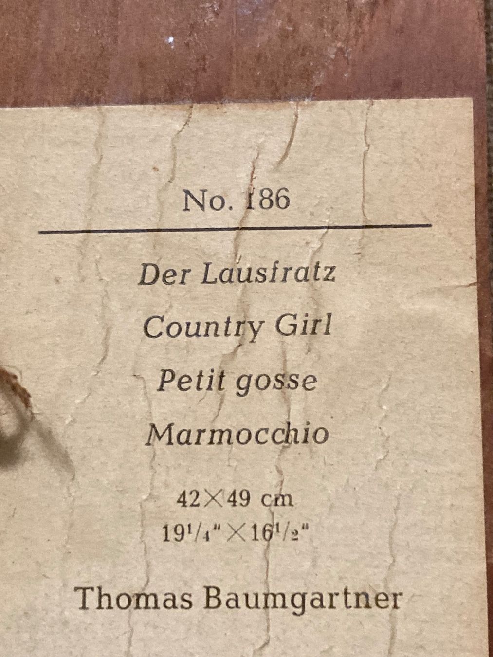 Dipinti: Reproduction numérotée THOMAS BAUMGARTNER "petit gosse" – Usato da Aumont venduto da del_f2k9 5