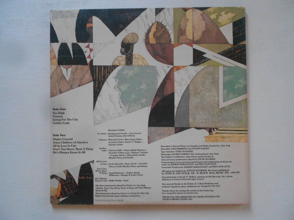 Dischi in vinile: STEVIE WONDER  -  INNERVISION – Usato da Bex venduto da Giorgiob 1