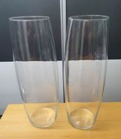 2er Set grosse Orchideen-Vasen aus Glas – Höhe 40 cm