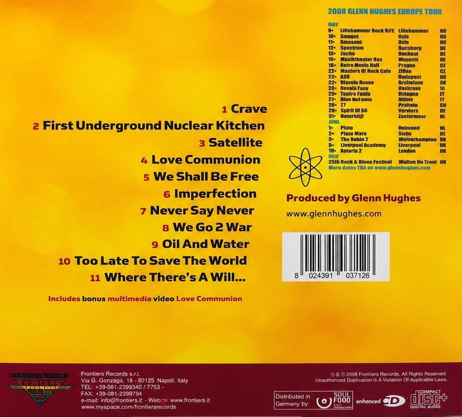 CD: CD Glenn Hughes "First Underground Nuclear Kitchen", Nr. 142 – Nuovo e nell'imballaggio originale da Kottwil venduto da Crazyrolf 1