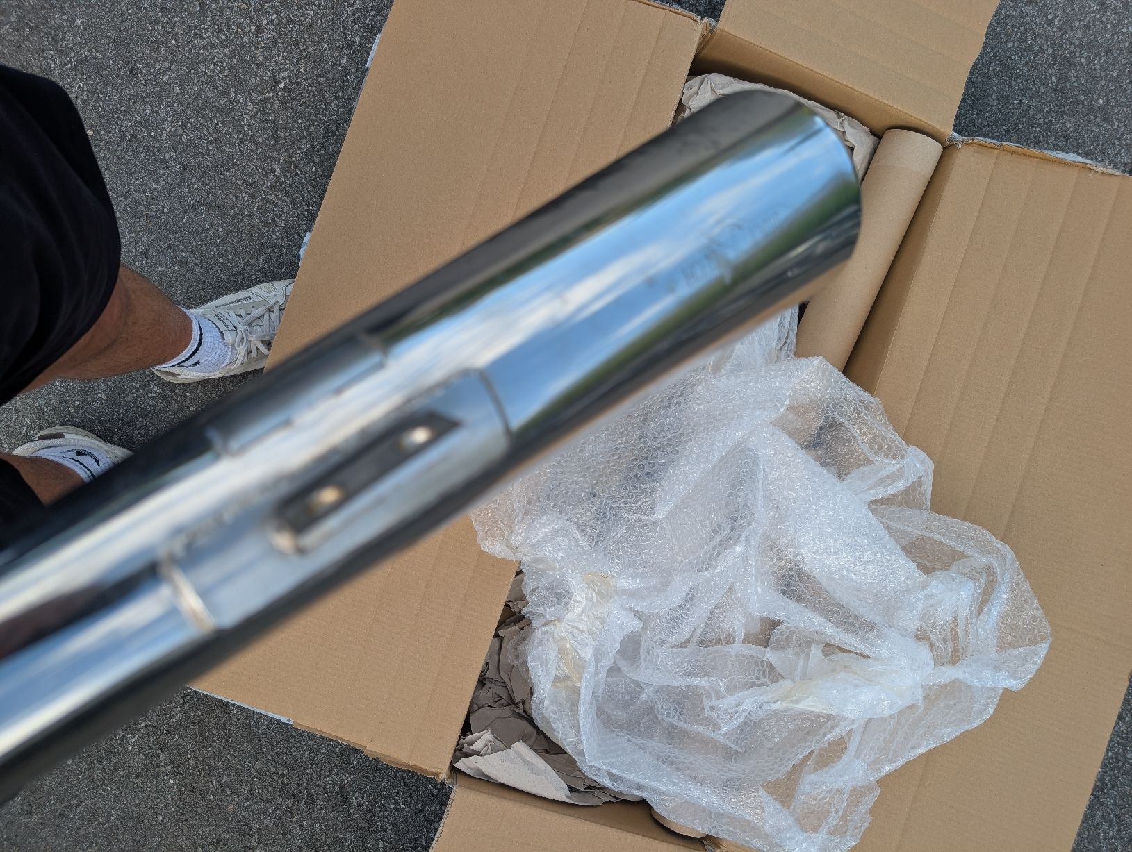 Sistemi di scarico: HAT TECH Auspuff 2 Stk. Endrohr Chrom 60mm gebraucht – Usato da Niederteufen venduto da wagabund 4