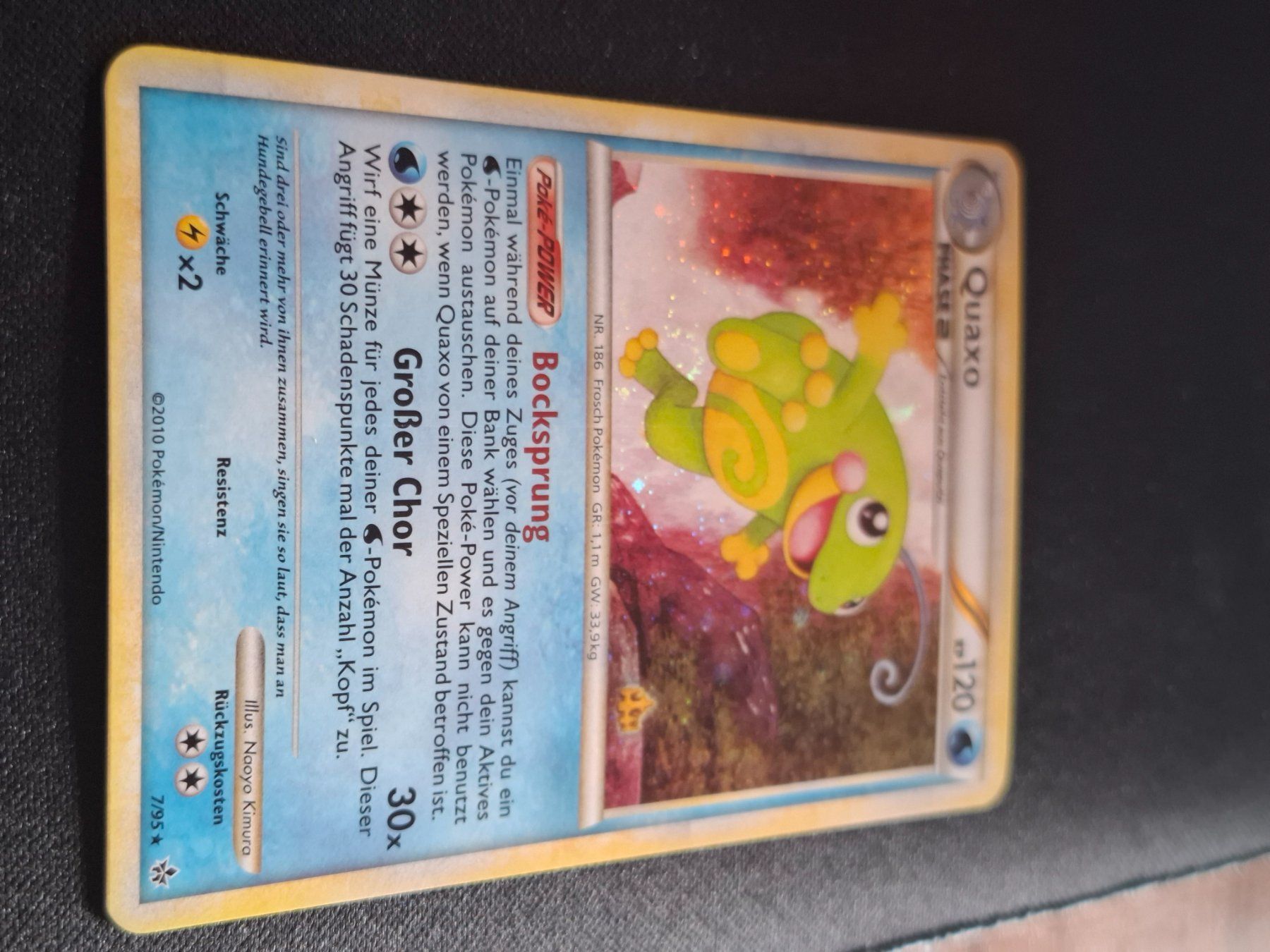 Pokémon Carte collezionabili: Pokemon Quaxo Holo 7/95 Entfesselt – Nuovo (secondo la descrizione) da Gammen venduto da Karbax 1