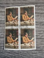 Schweiz Briefmarke: Albert Anker 1831-1910, Viererblock