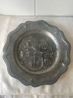 Antiker Zinn Teller "Brunner" - Familien - Wappen 