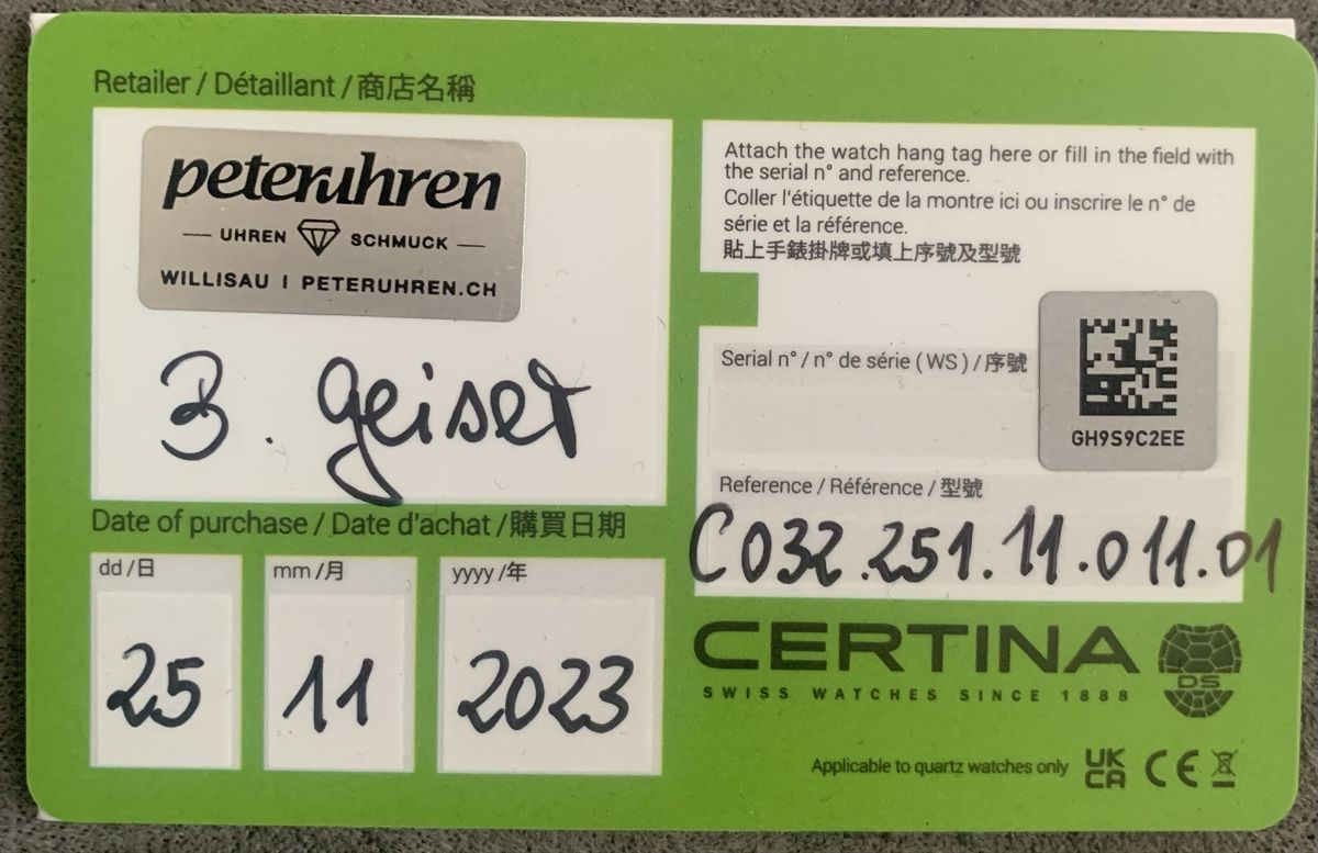 Certina Orologi: Certina Damenuhr – Nuovo e nell'imballaggio originale da Nottwil venduto da candy_1971 1