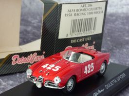 Alfa Romeo Giuliette Racing Mile Miglia 1958  1:43