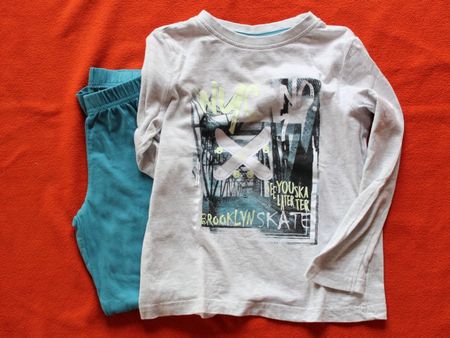 Pyjama 110/116 Lang Glow in the Dark