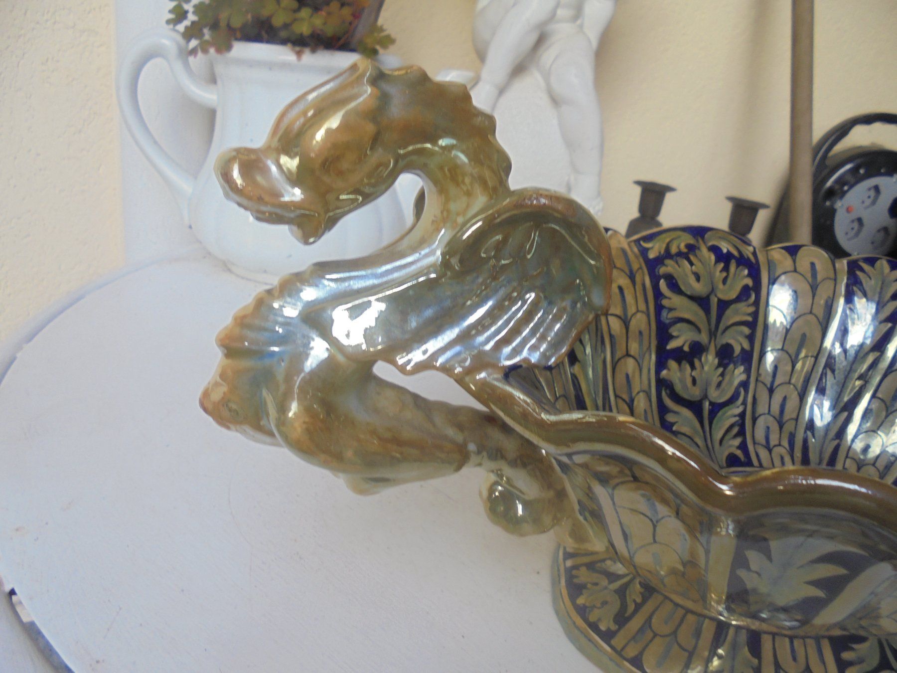 Schalen: Alte, Grosse Früchteschale von ca. 1950-60 – Gebraucht aus Camorino von Hunpete 4