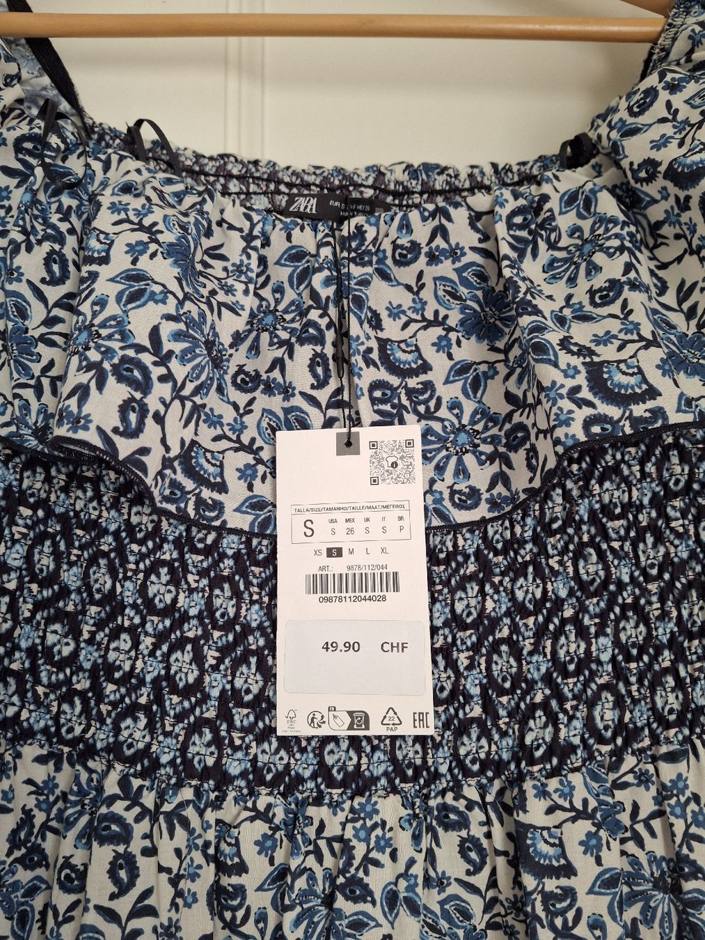 Zara Kleider: Robe Bleue et blanche Zara S – Neu und originalverpackt aus Lausanne von Cognitia 1