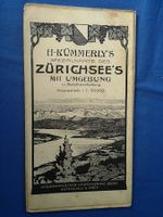 Spezialkarte Zürichsee in Refliefbearbeitung