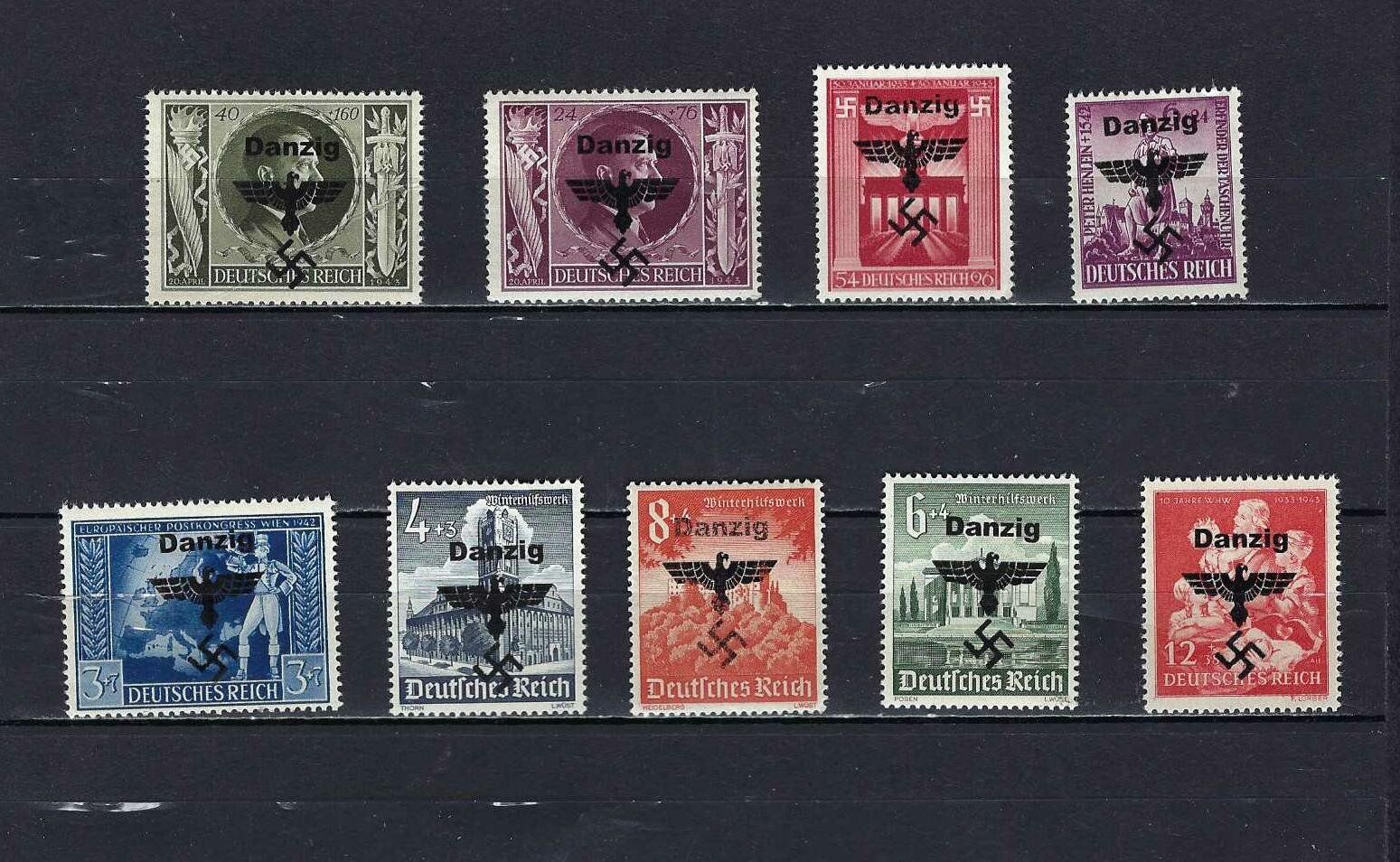 Tutti i francobolli: WKII Besetzung Danzig ** – Nuovo e nell'imballaggio originale da Altstätten SG venduto da Nandodax