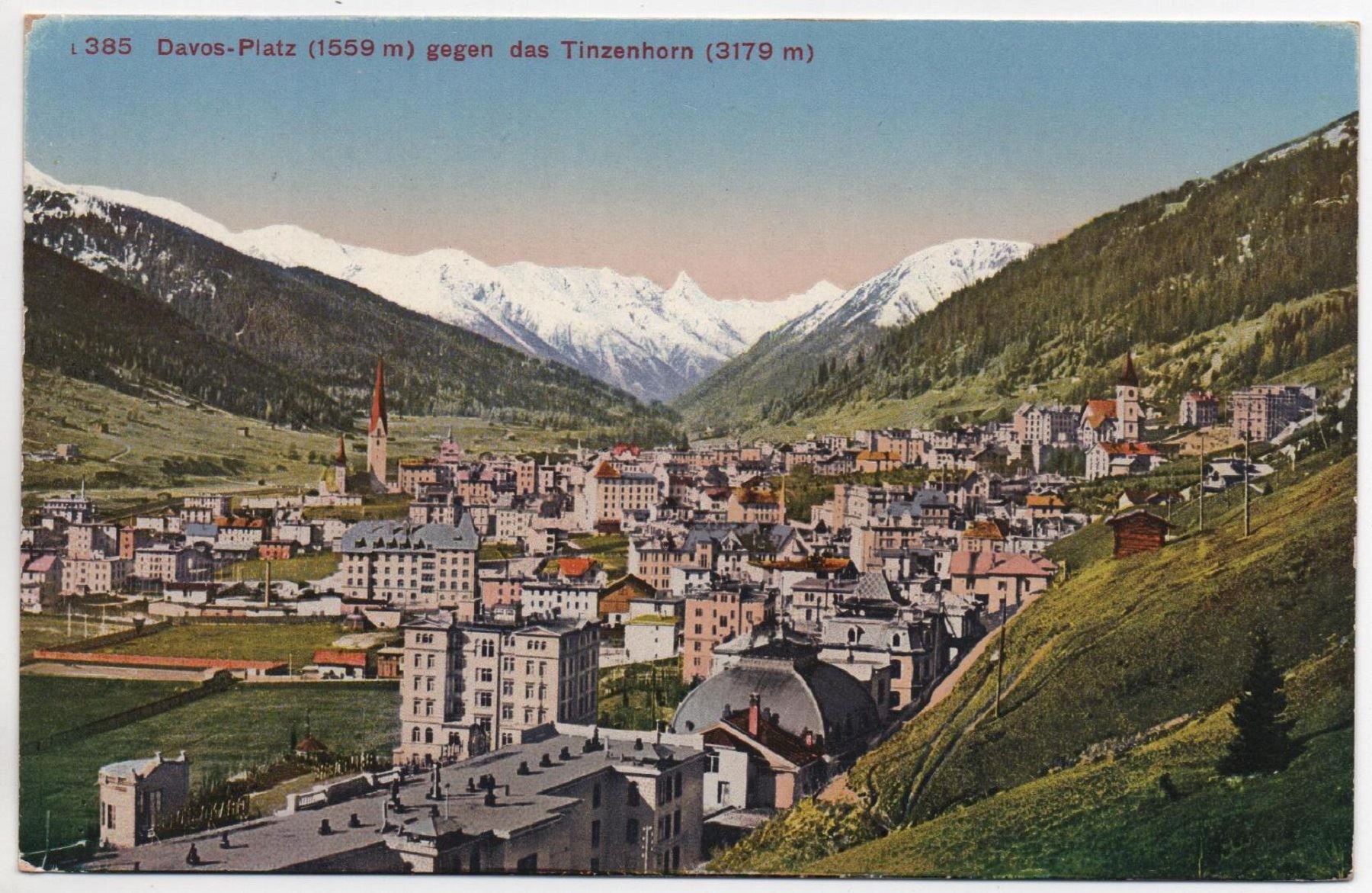 Cartes postales: DAVOS-PLATZ gegen das Tinzenhorn – Neuf (Voir description) à Jona par philajona