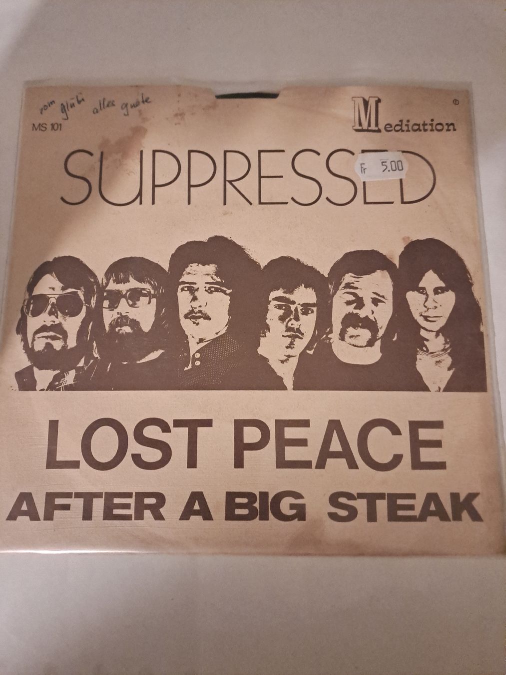 Vinyles: 🇨🇭 Single LOST PEACE  "Suppressed"  Meditation record – D'occasion à Uetendorf par Essiggurken