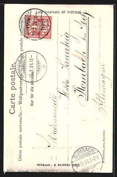 Cartoline postali: AK Estavayer-le-Lac, Cure protestante – Usato da Berlin venduto da bartko-reher 1