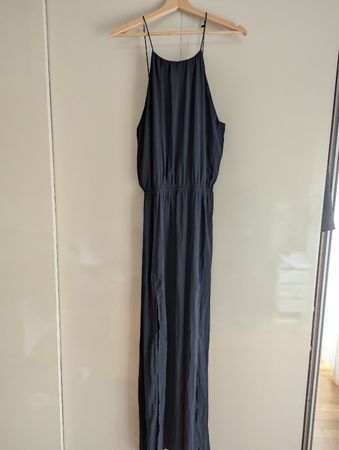 H&M Navy Blue Maxi Dress, Size 40, Summer Capsule Wardrobe