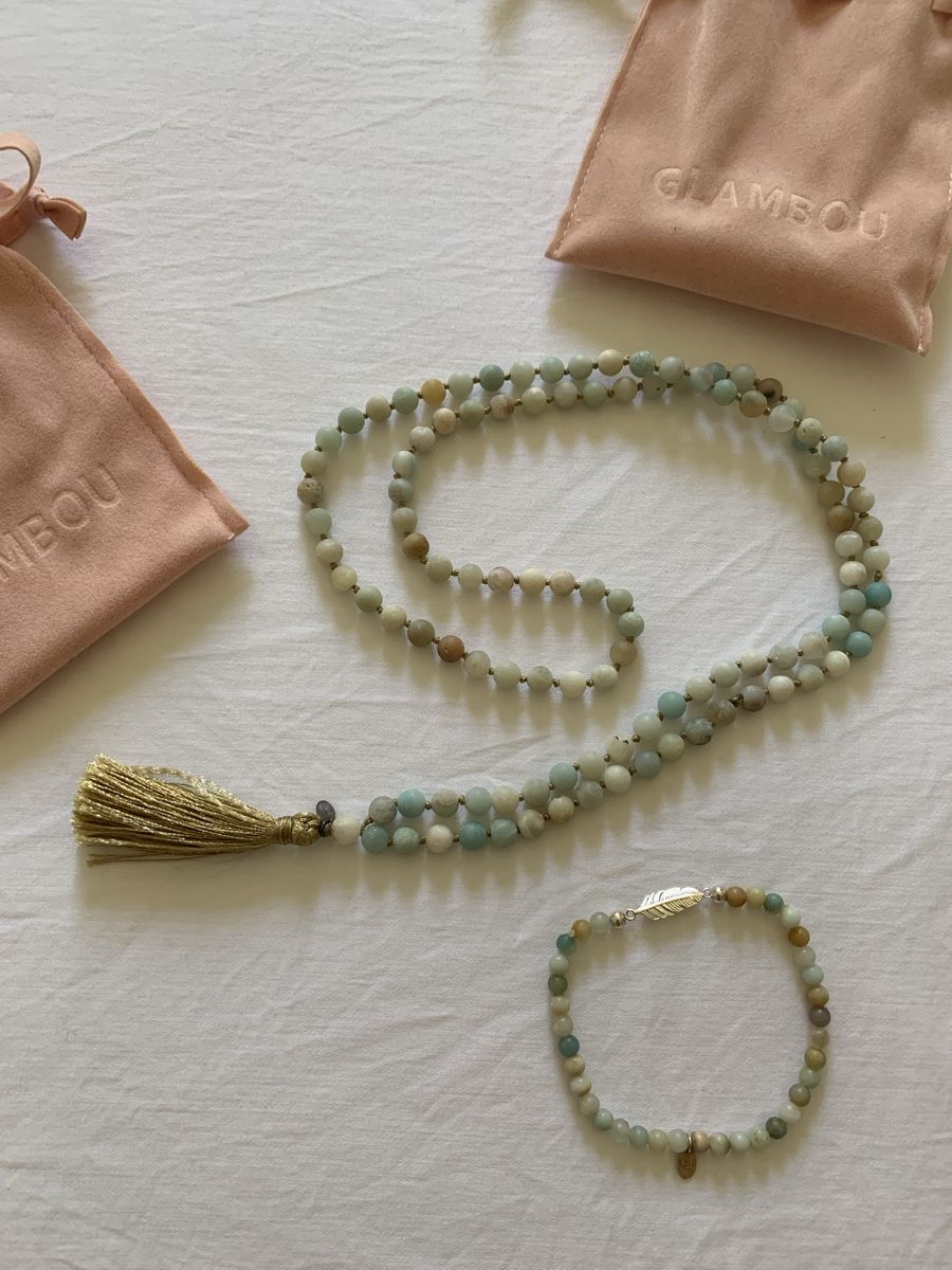 Catenine: Collier et bracelet Glambou neuf en amazonite – Nuovo e nell'imballaggio originale da Gland venduto da TallyEva