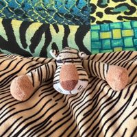 Schmusetuch Nuscheli Tiger, Teddykompaniet Dinglisar, 32 cm